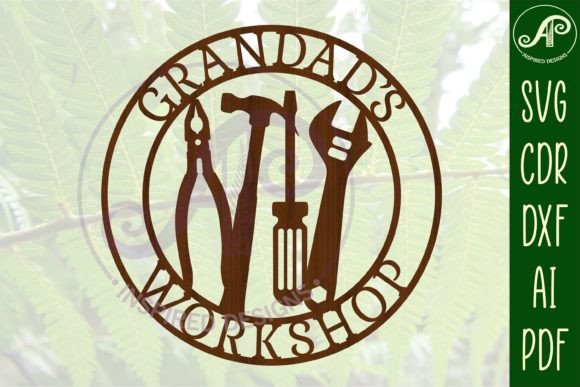 Download Grandads Workshop Tools Sign SVG Cut - Tools sign Collection