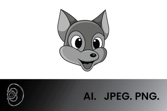Download Greyscale Cute Face Foxes Illustration - Foxes Collection