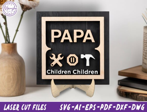 Download Dad Tools Sign Laser Cut File Svg - Tools sign Collection