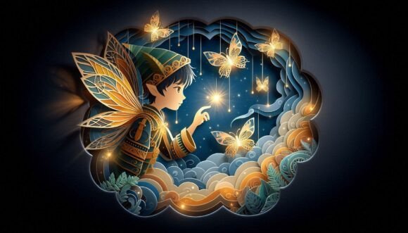 Download Fantasy Theme, Glowing Fairy-like Child - Fantasy theme Collection