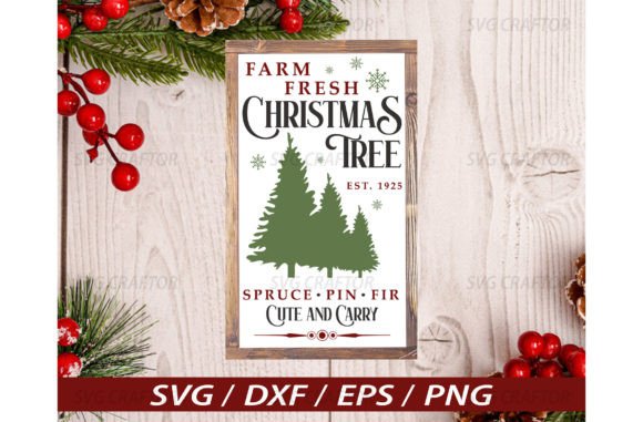 Download Farm Fresh Christmas Tree Sign Svg - Tree sign Collection