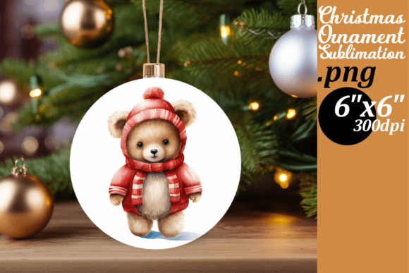 Download Merry Teddy Bear Round Decor - Premium Resources